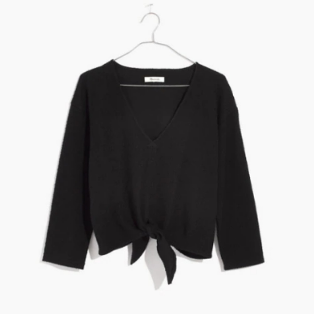 MADEWELL textured tie top